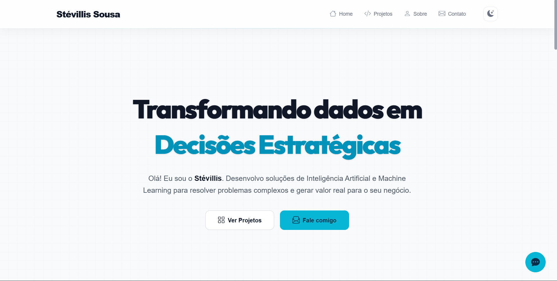 stevillis.com.br - Portfólio e Plataforma com IA